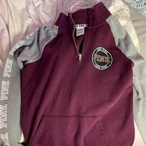 3/4 Pink zip up